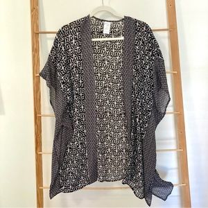 Kona Sol Kimono Beach Coverup EUC